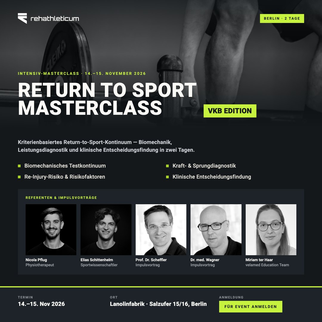 Event poster: Return to Sport Masterclass, 14 and 15 November 2026. Click to register.